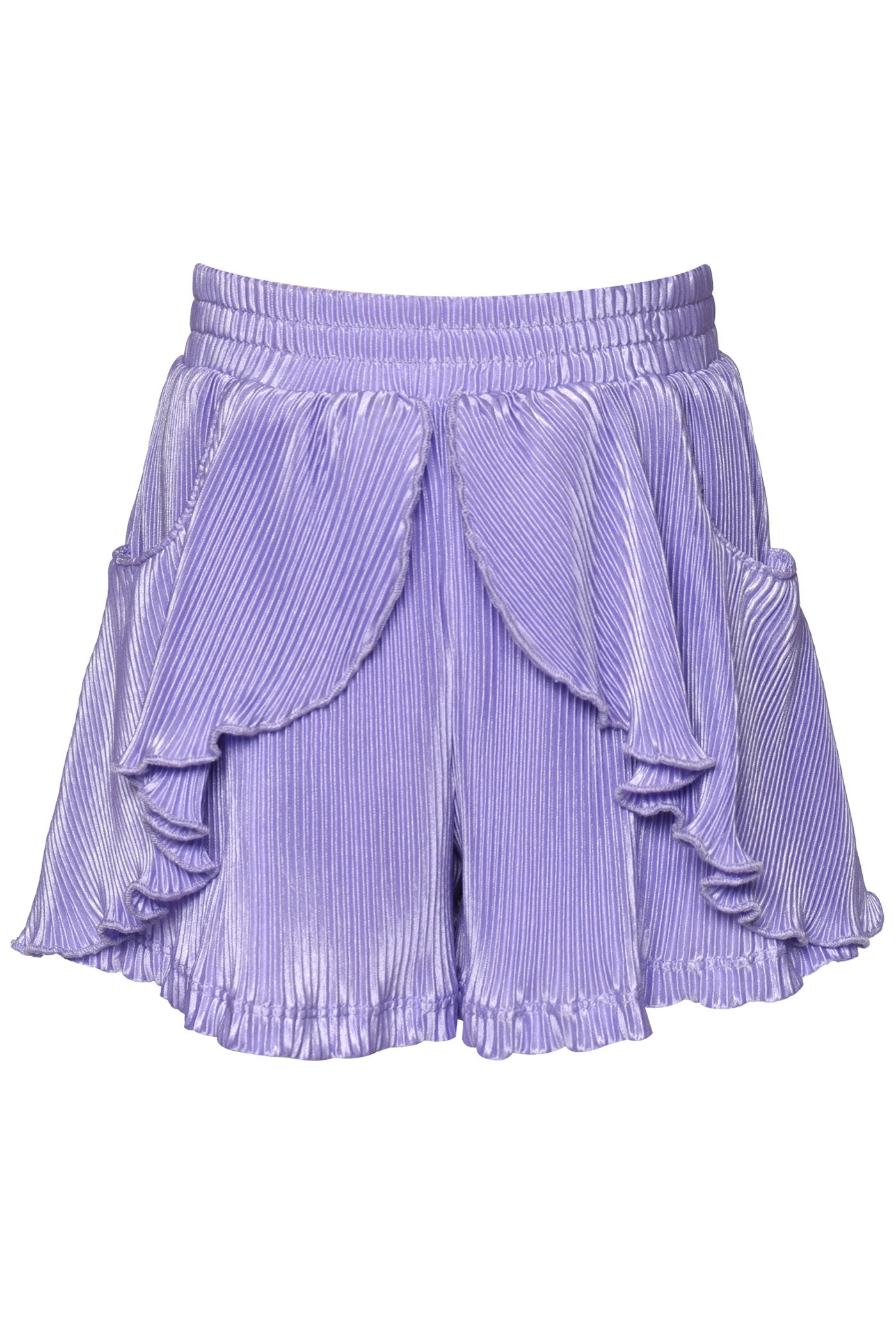 Disco Top & Pleated Ruffle Shorts