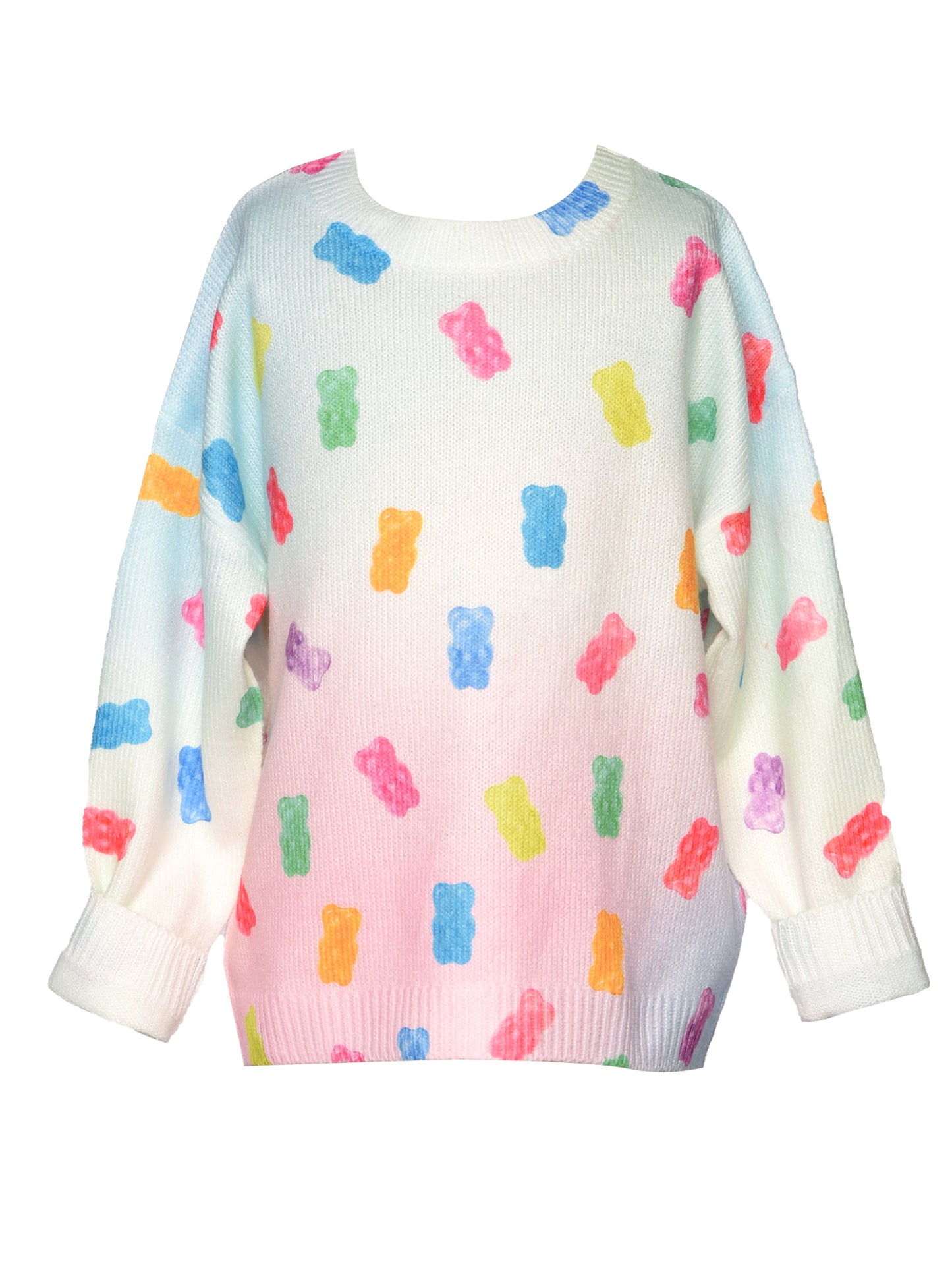 Gummy Bear Sweater & Pleated Skirt