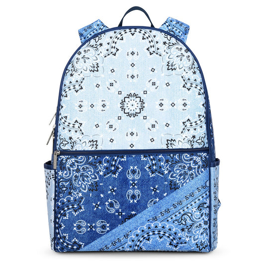 Bandana Denim Backpack & Lunch Tote