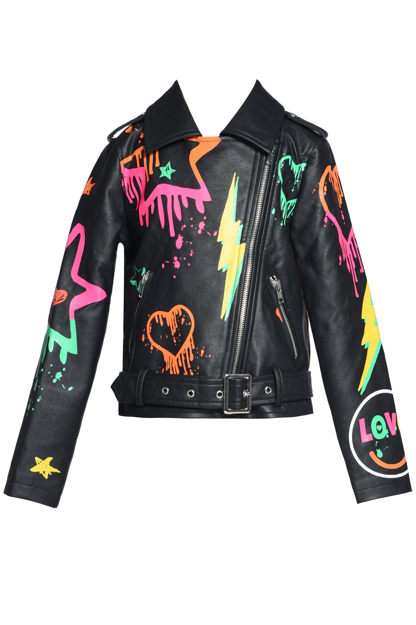 Rainbow graffiti style on sale jacket